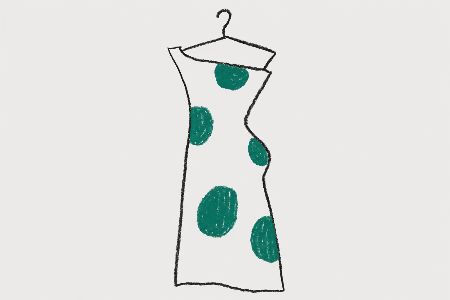 single dress on hanger